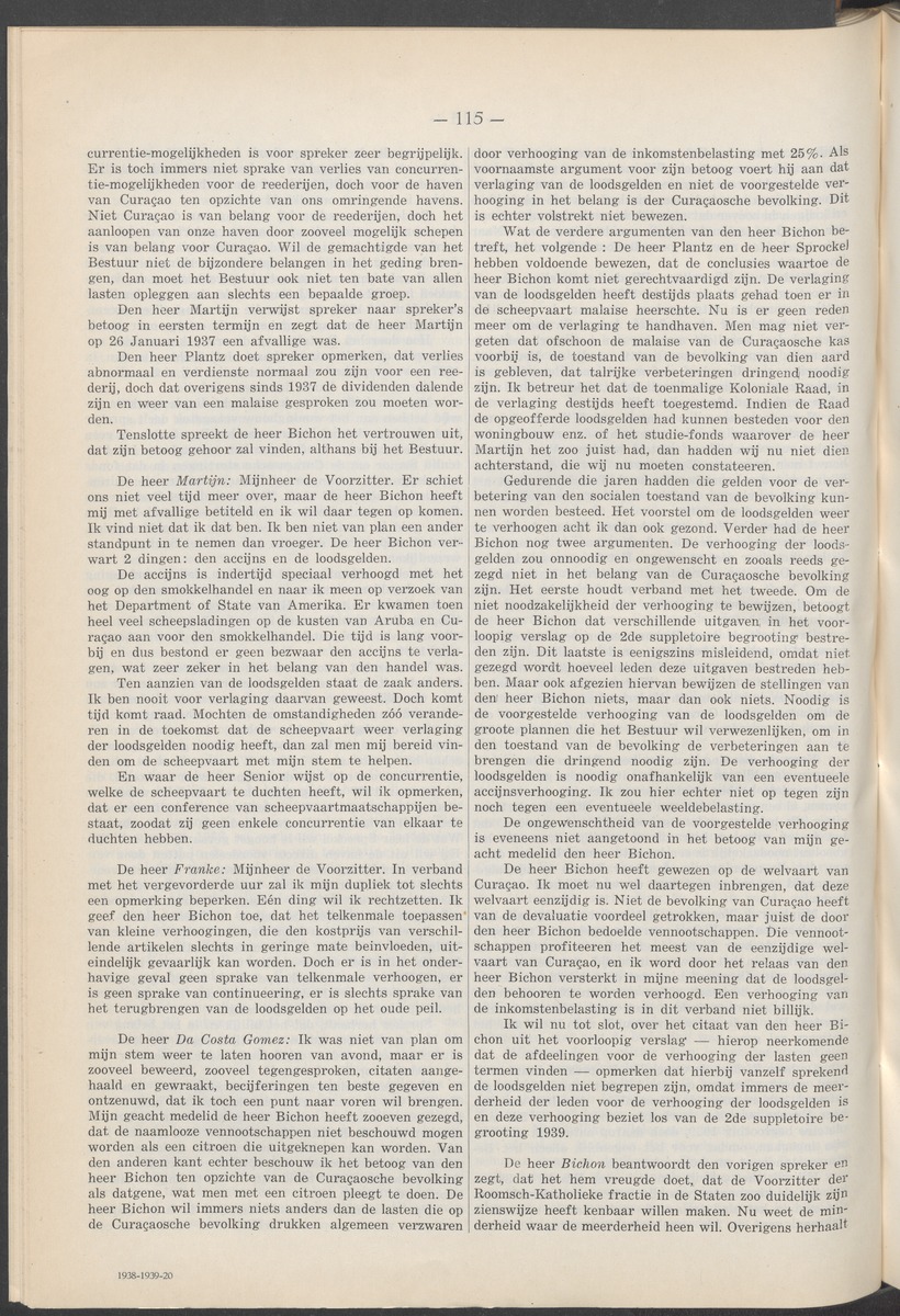 Notulen der zittingen - 