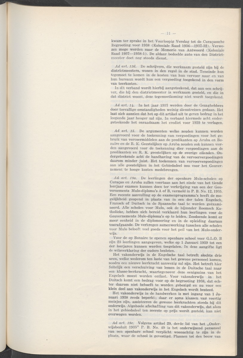 Notulen der zittingen - 