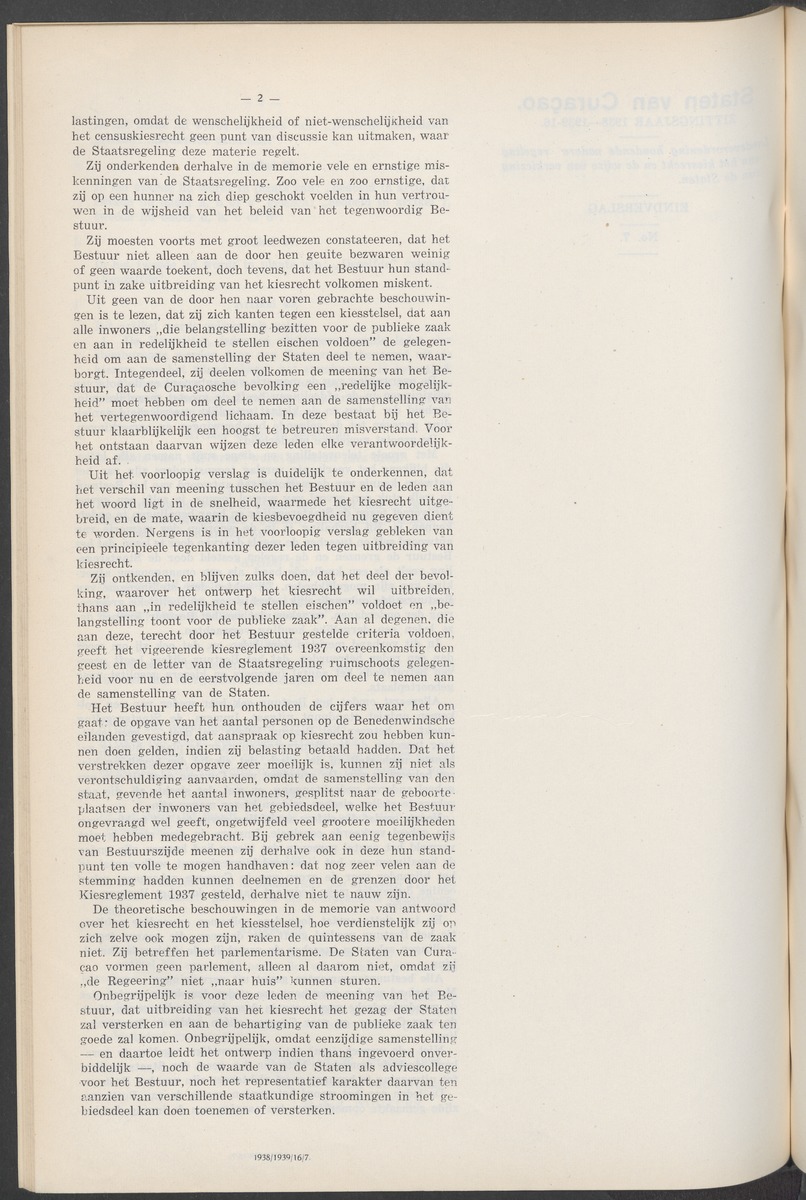 Notulen der zittingen - 