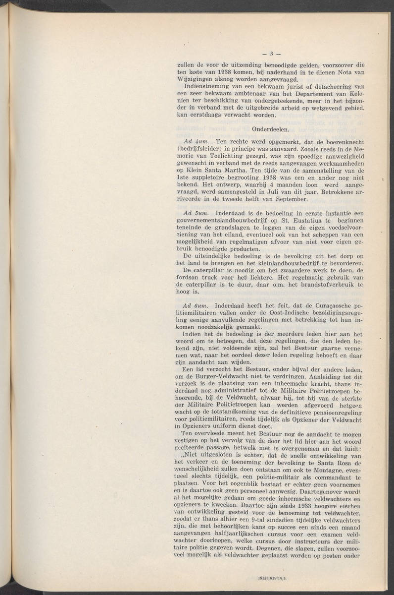 Notulen der zittingen - 