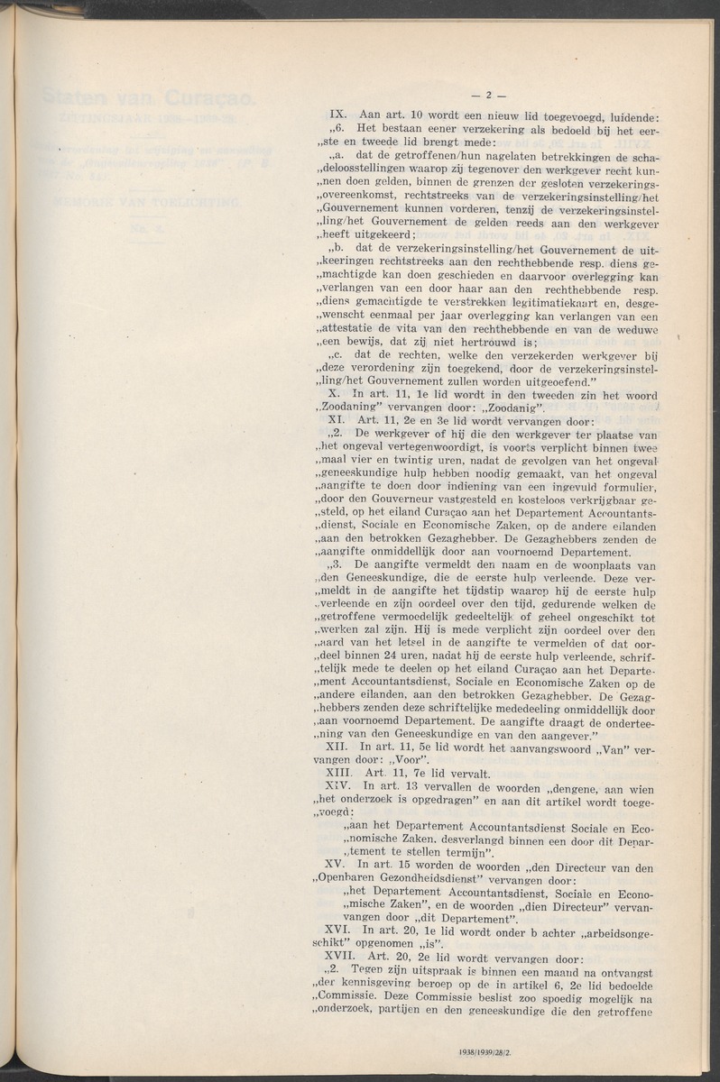 Notulen der zittingen - 