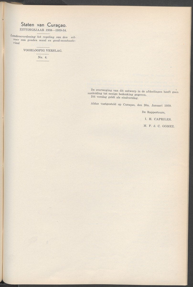 Notulen der zittingen - 