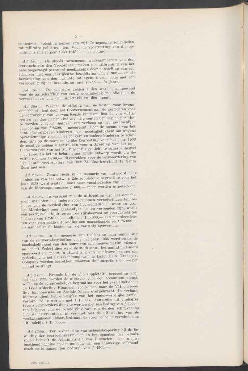 Notulen der zittingen - 