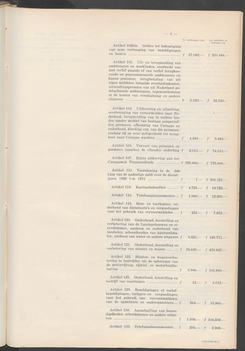 Notulen der zittingen - 