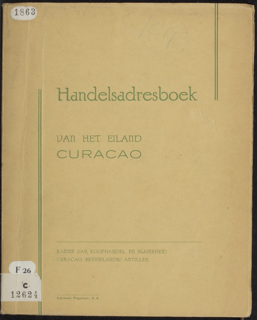 Handelsadresboek van het eiland Curaçao - 