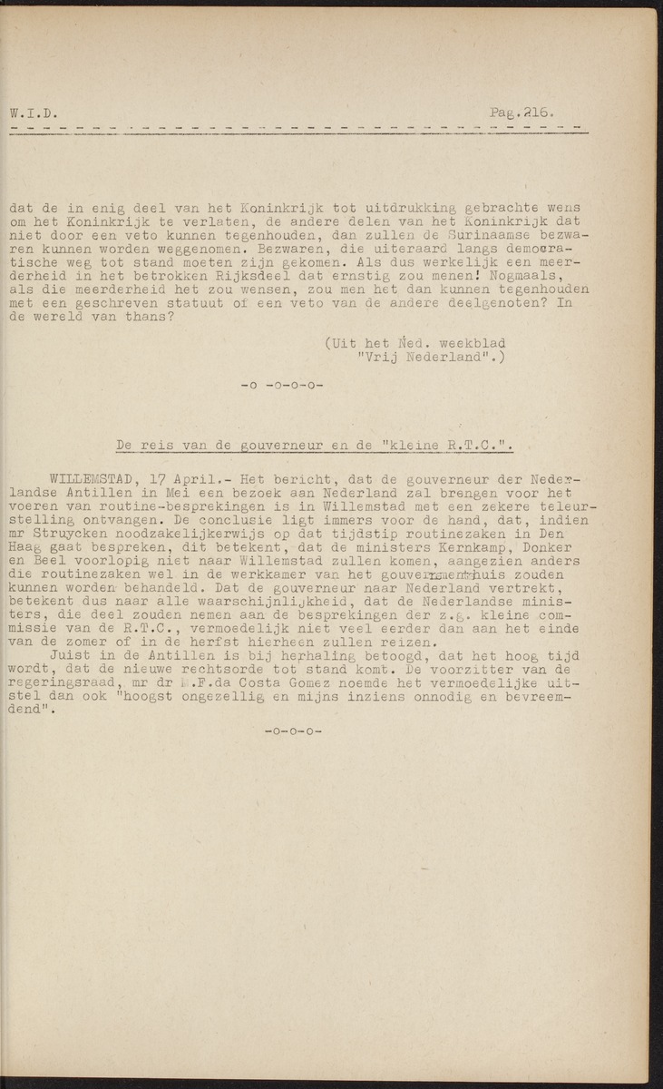 ANP Westindische documentatie dienst - 