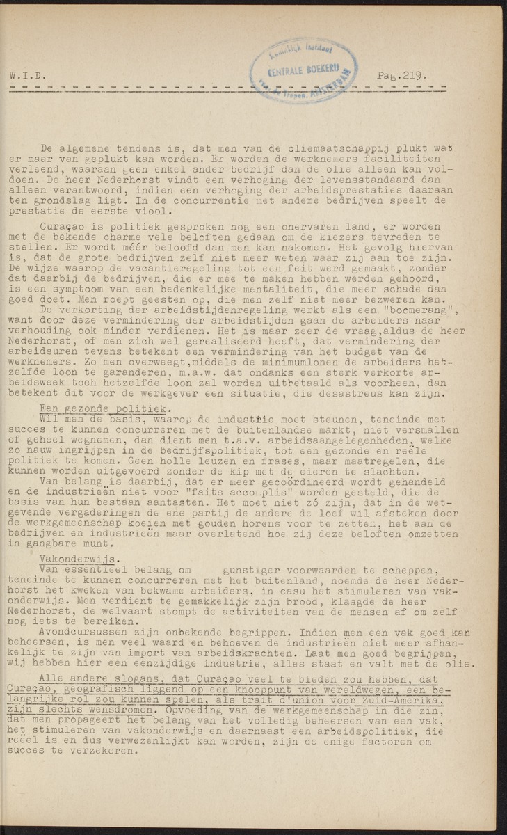 ANP Westindische documentatie dienst - 