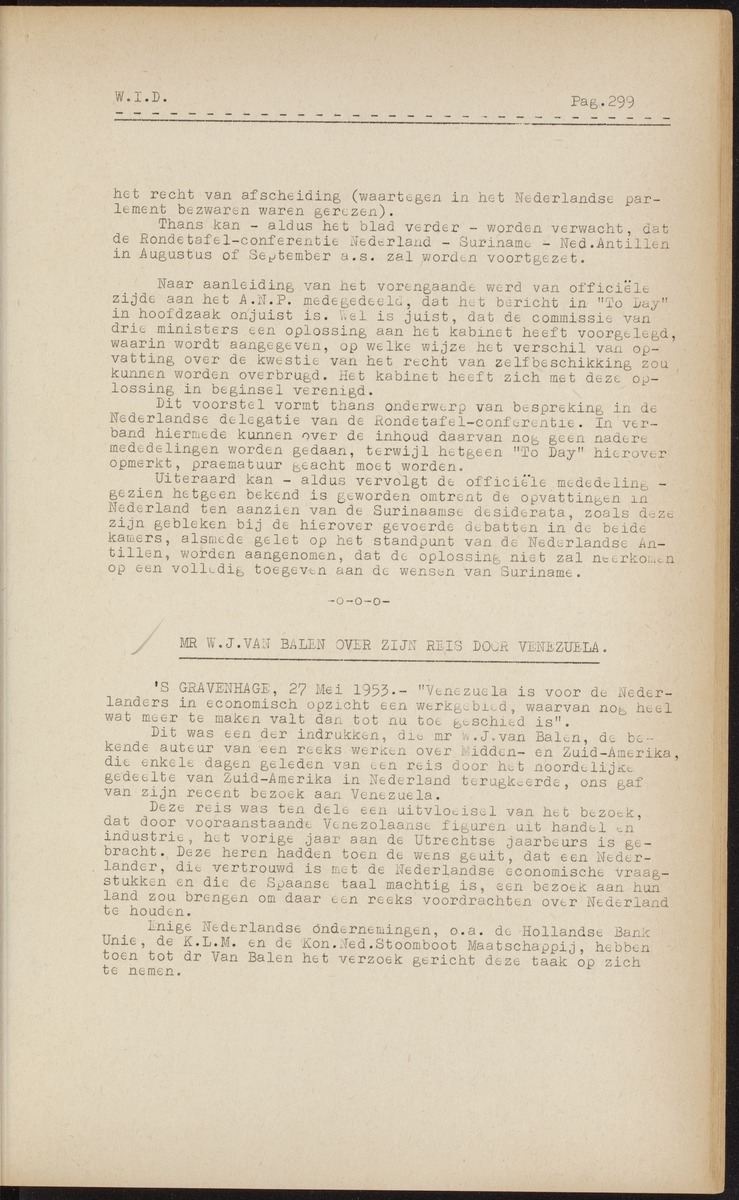ANP Westindische documentatie dienst - 