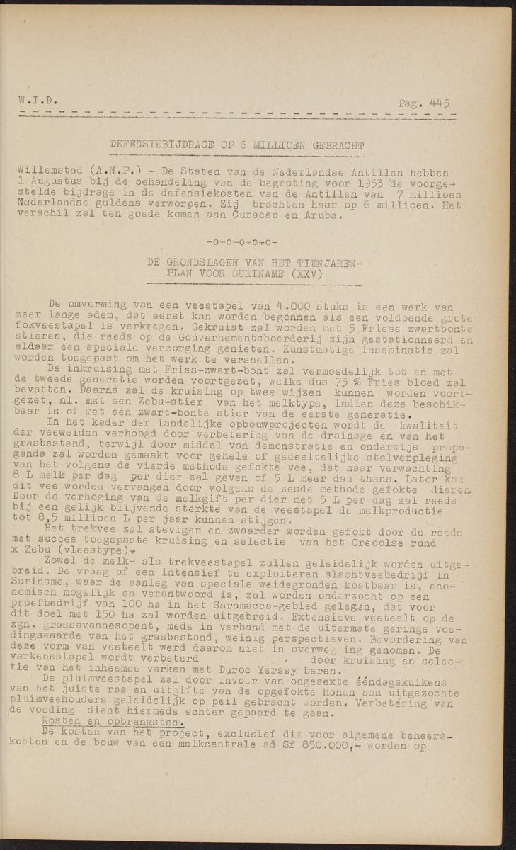 ANP Westindische documentatie dienst - 
