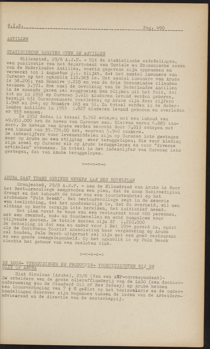 ANP Westindische documentatie dienst - 