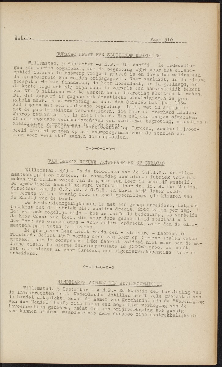 ANP Westindische documentatie dienst - 