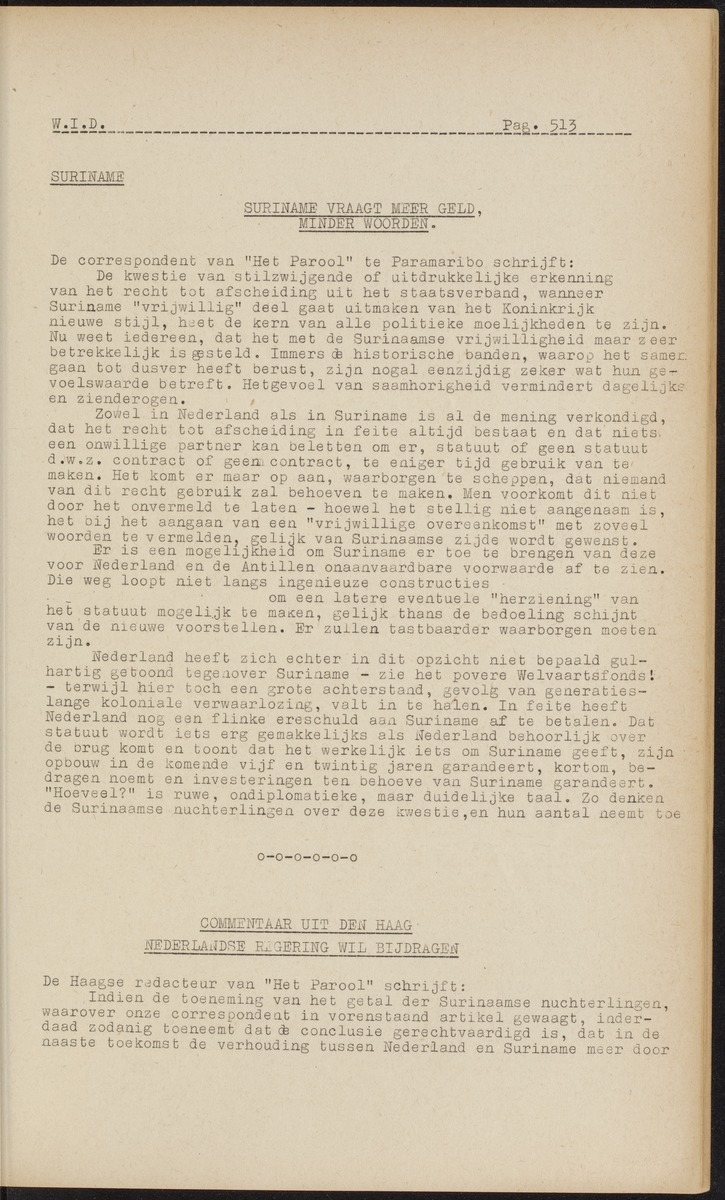 ANP Westindische documentatie dienst - 