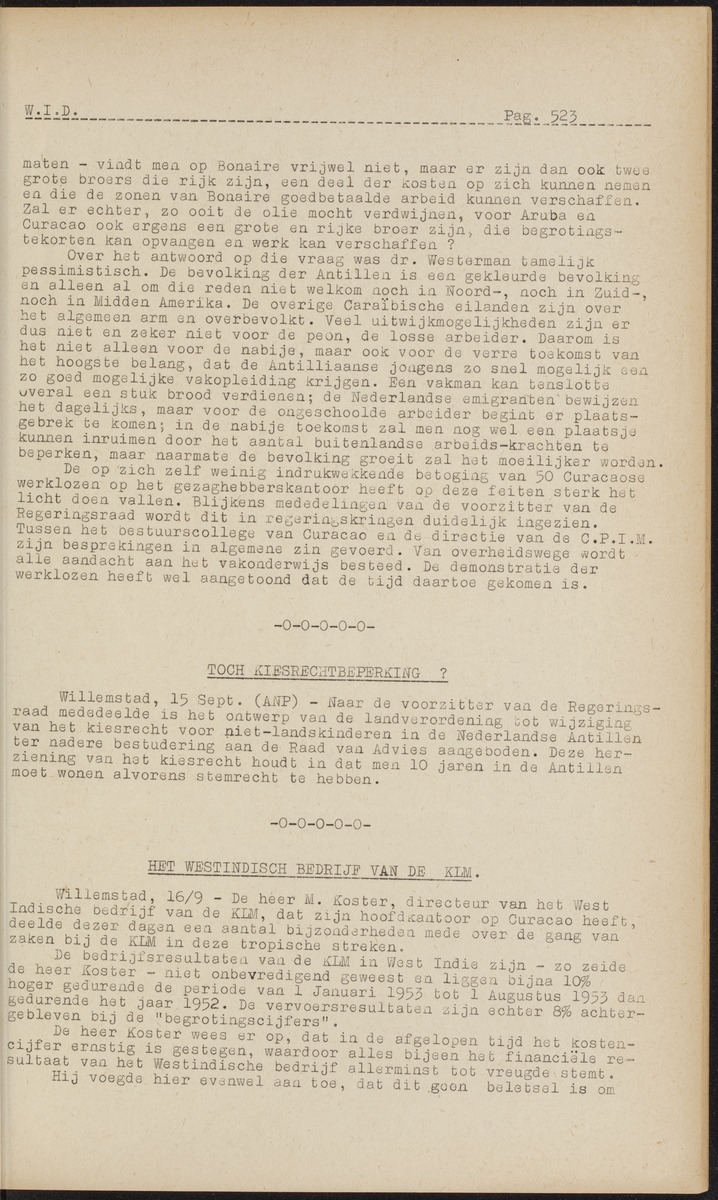 ANP Westindische documentatie dienst - 