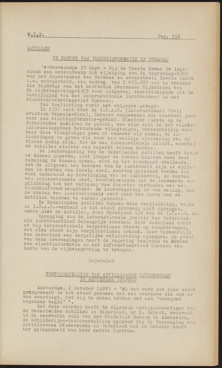 ANP Westindische documentatie dienst - 
