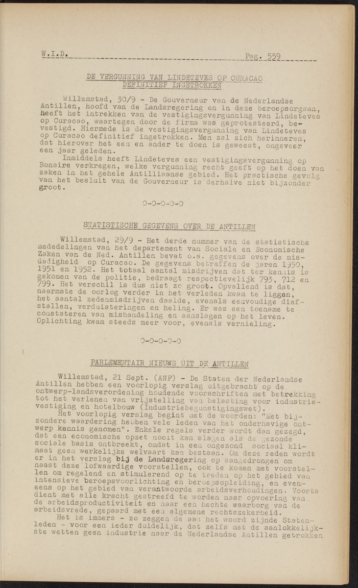 ANP Westindische documentatie dienst - 