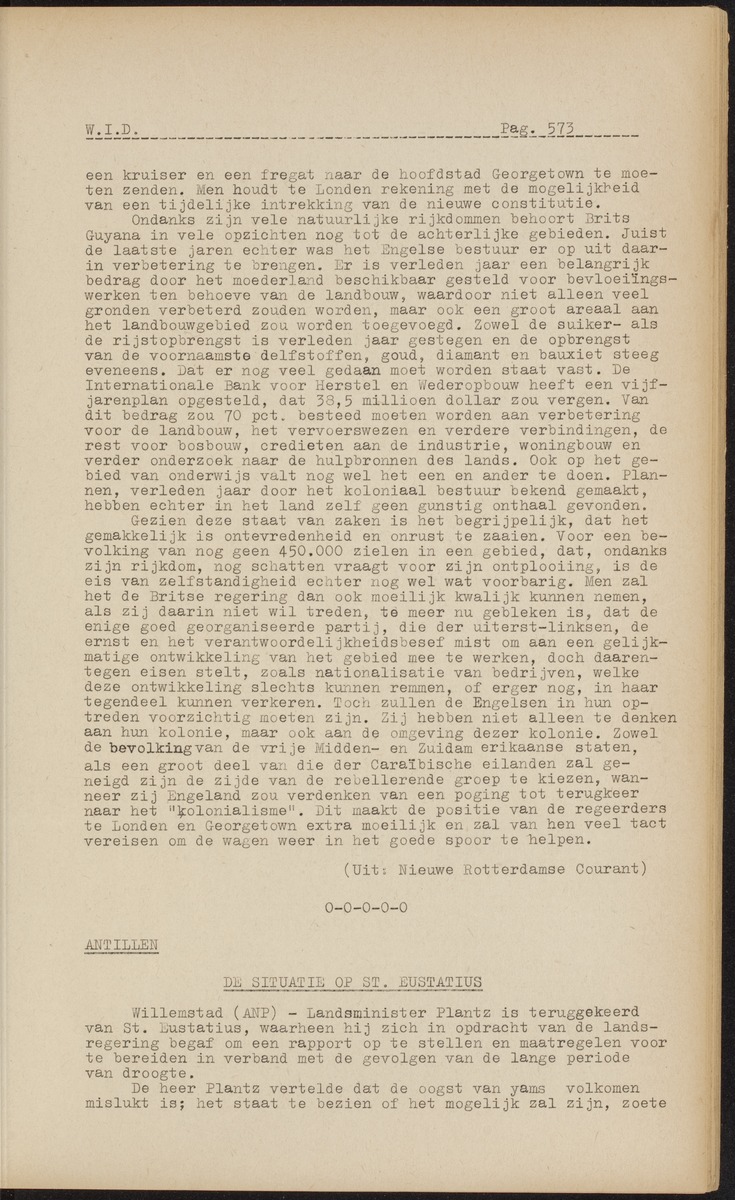ANP Westindische documentatie dienst - 