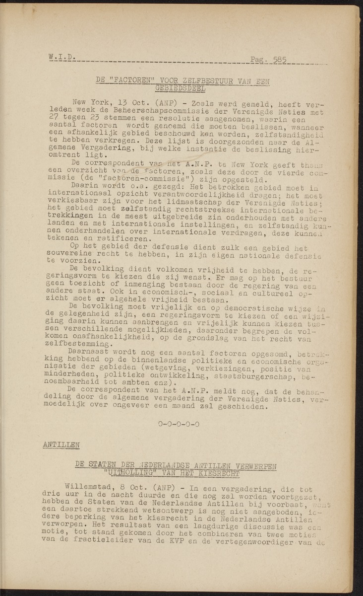 ANP Westindische documentatie dienst - 