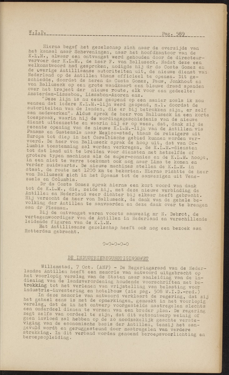 ANP Westindische documentatie dienst - 