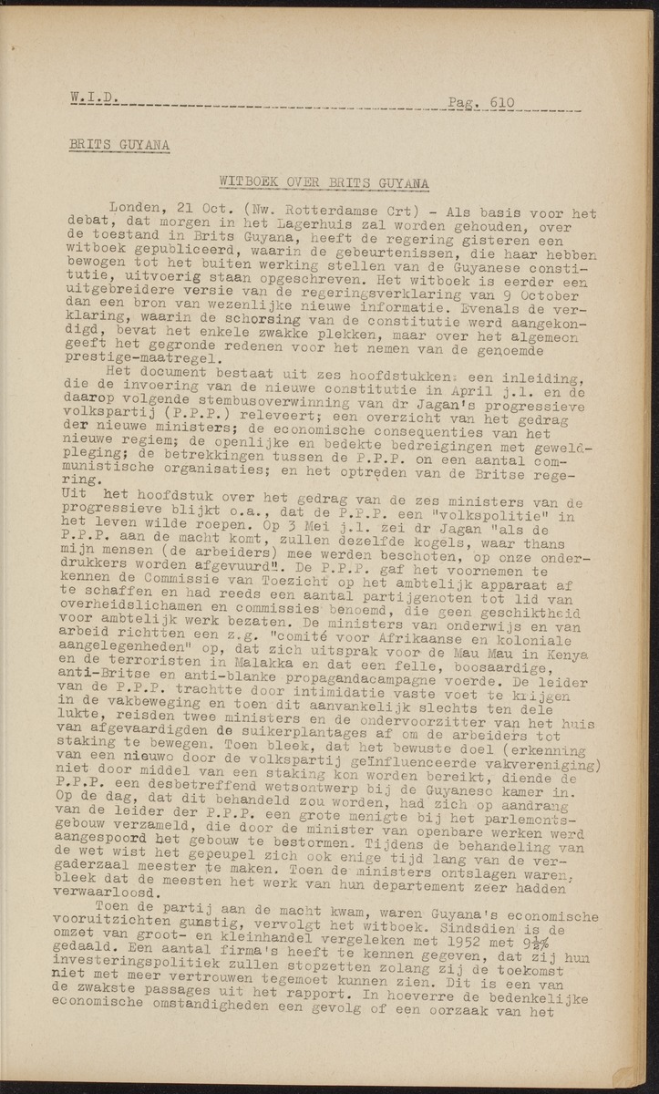 ANP Westindische documentatie dienst - 