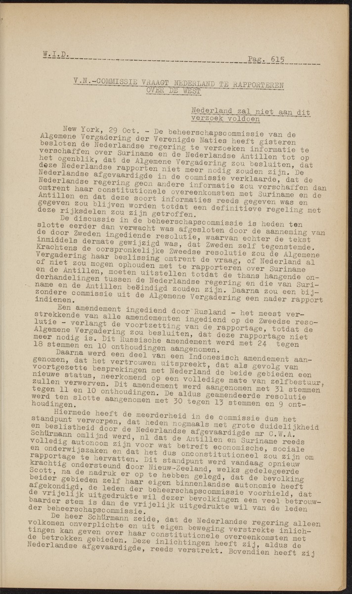 ANP Westindische documentatie dienst - 