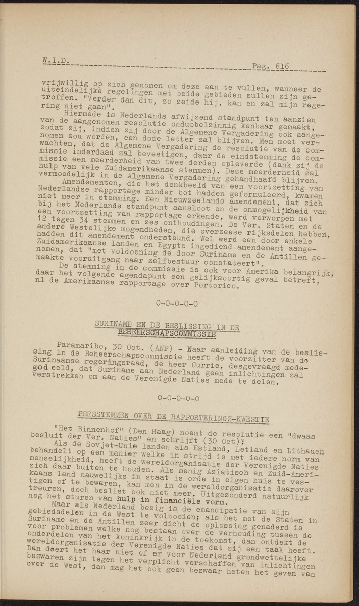 ANP Westindische documentatie dienst - 
