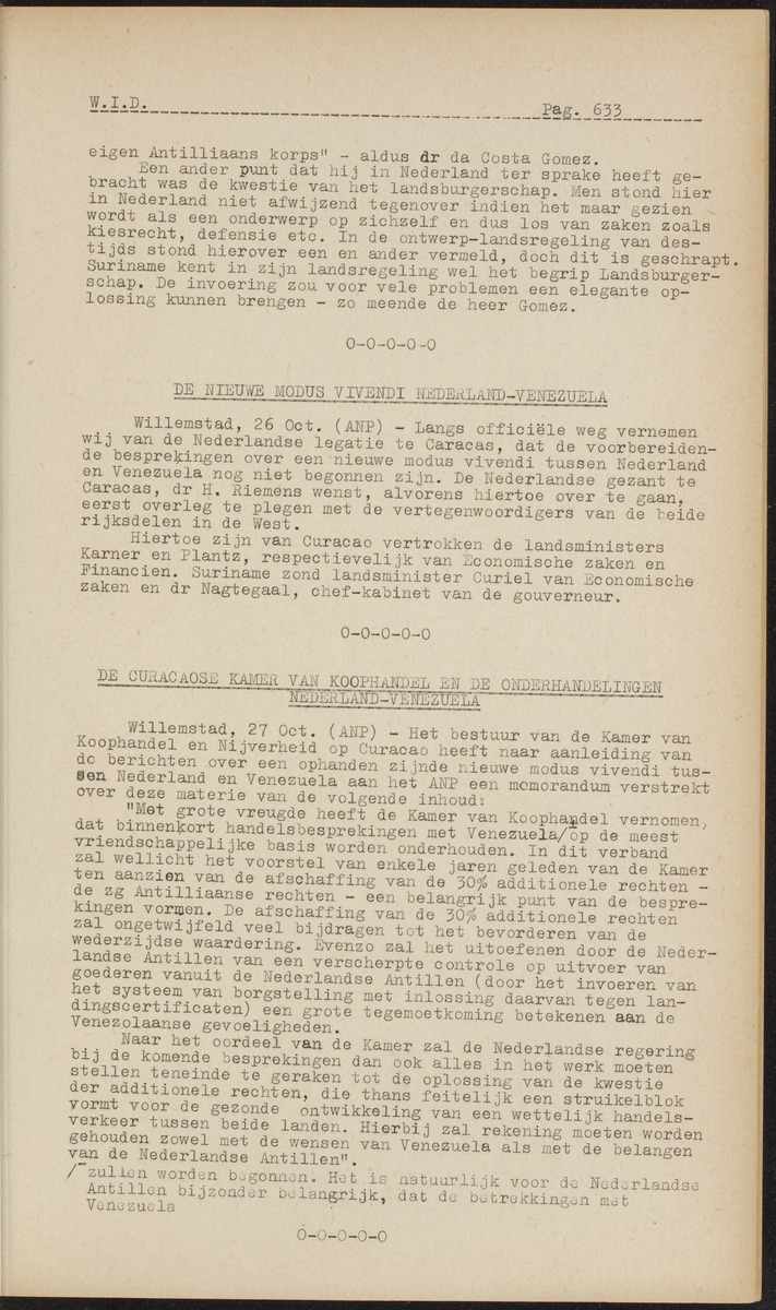 ANP Westindische documentatie dienst - 