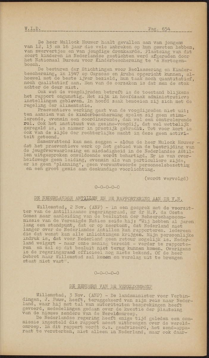 ANP Westindische documentatie dienst - 