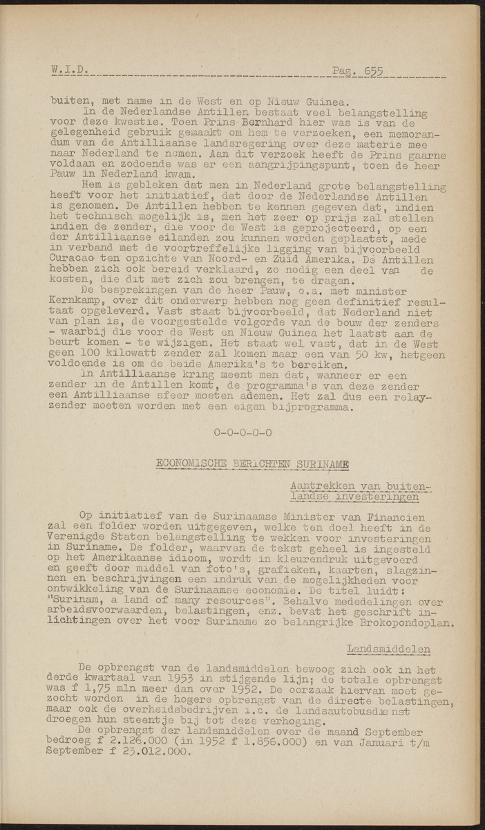 ANP Westindische documentatie dienst - 
