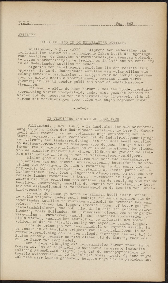 ANP Westindische documentatie dienst - 