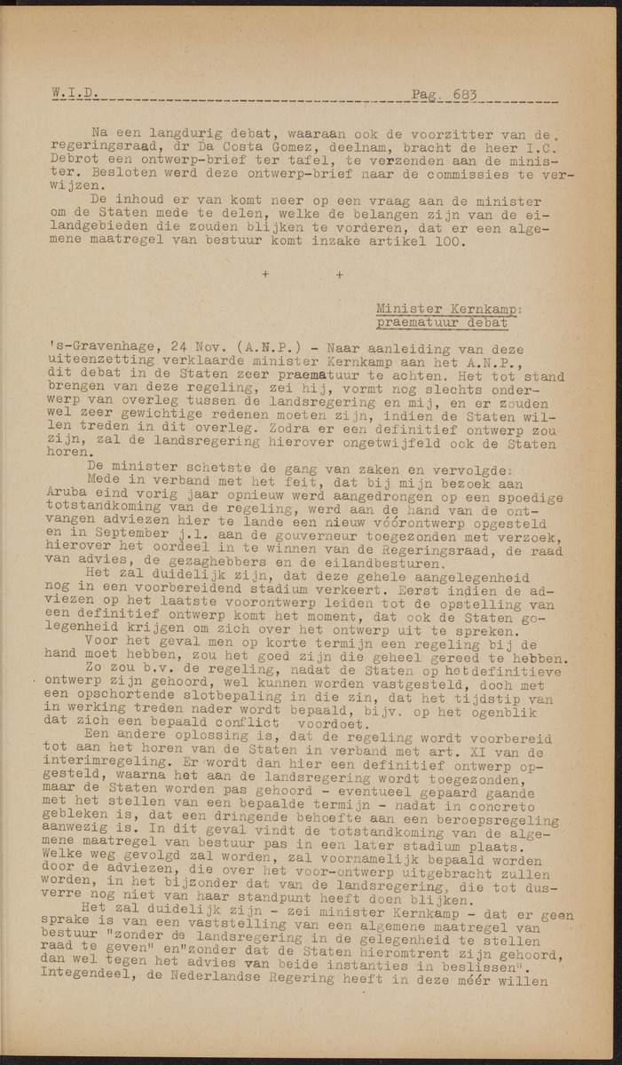 ANP Westindische documentatie dienst - 