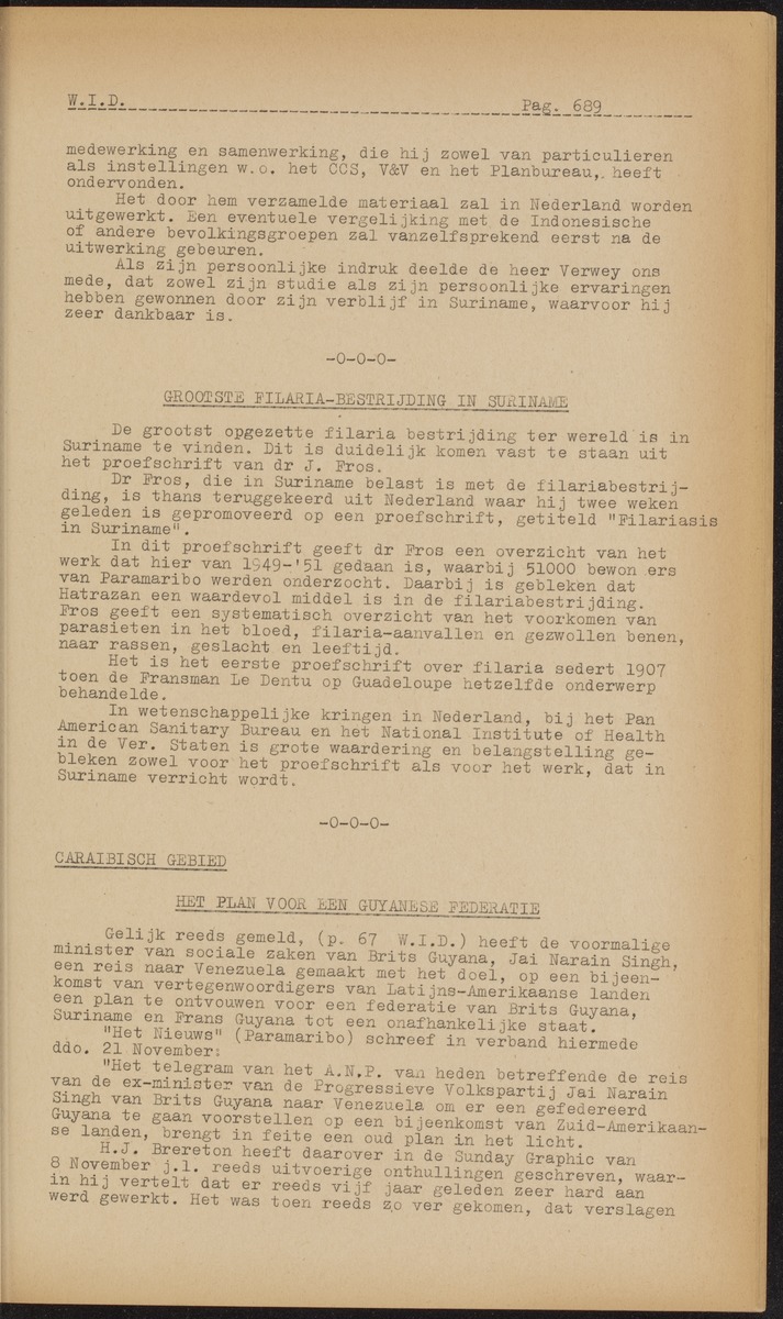 ANP Westindische documentatie dienst - 