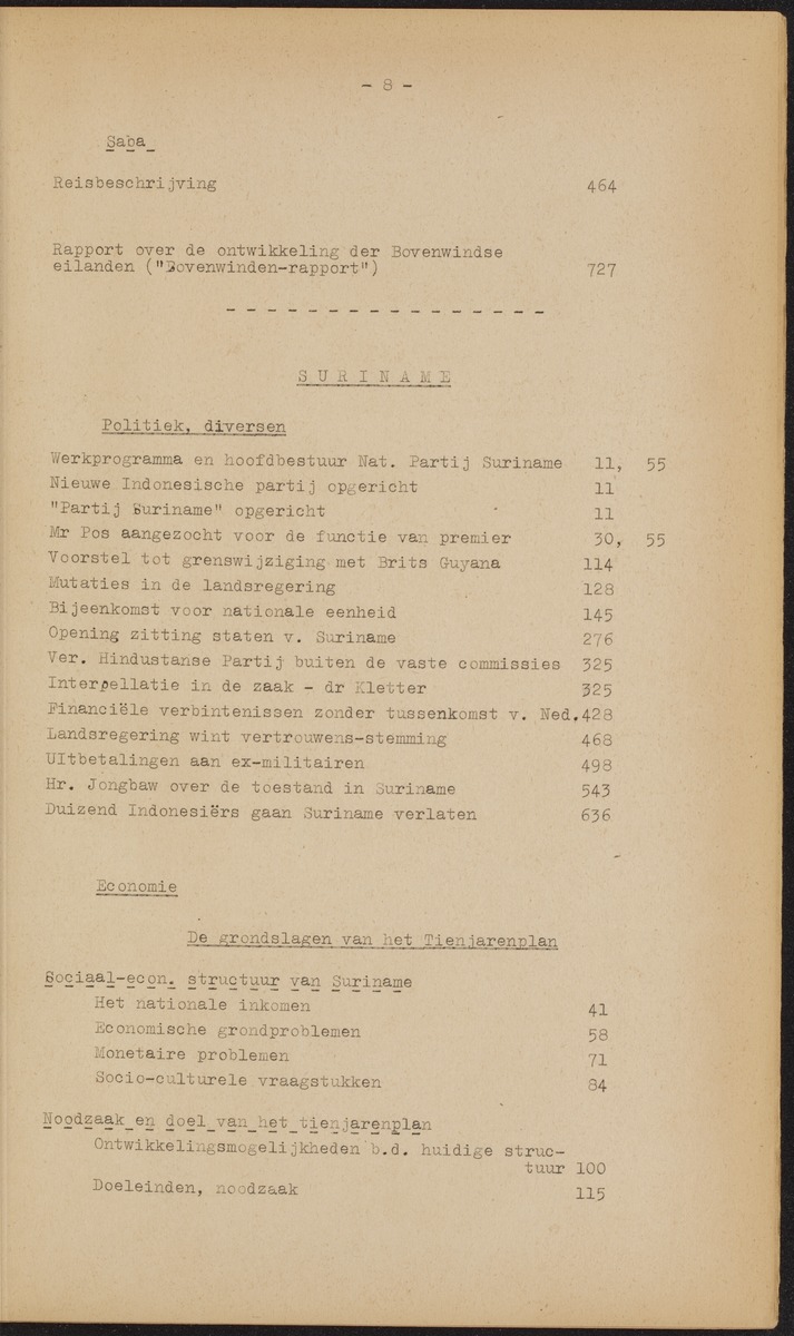 ANP Westindische documentatie dienst - 