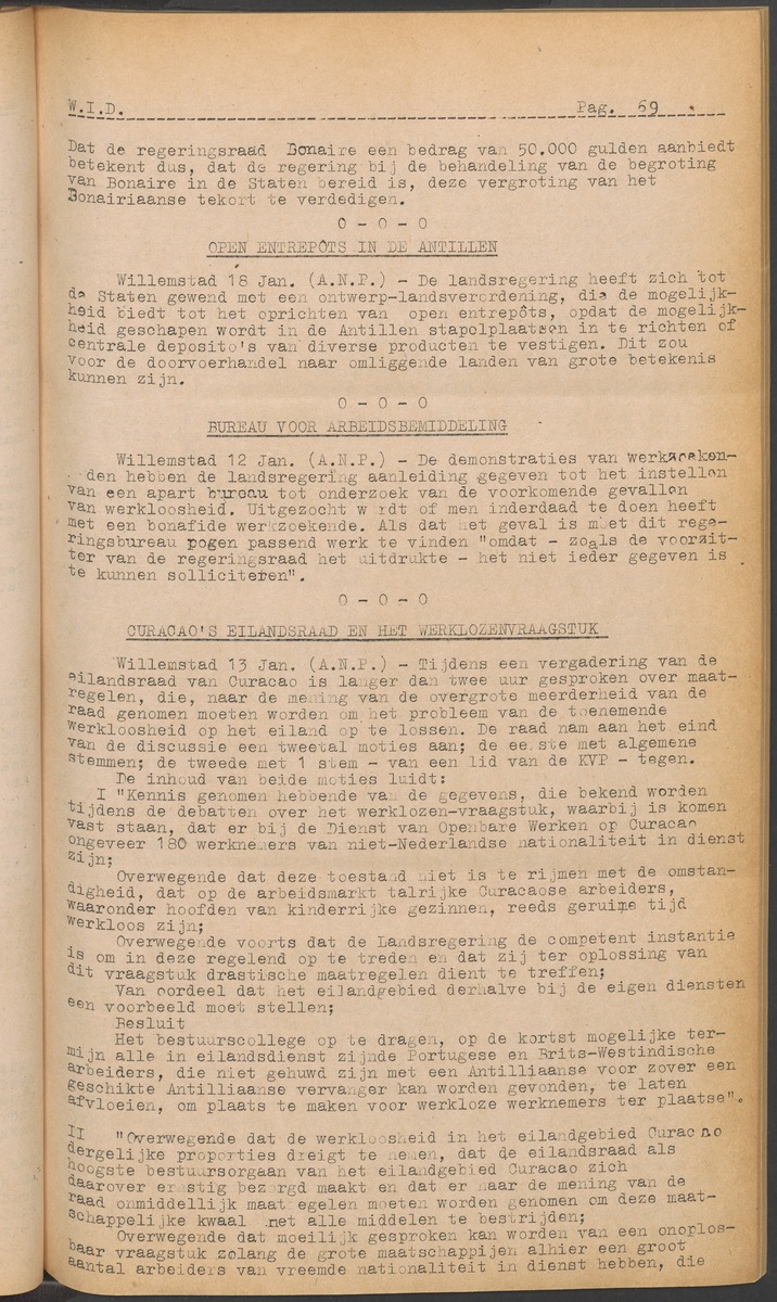 ANP Westindische documentatie dienst - 