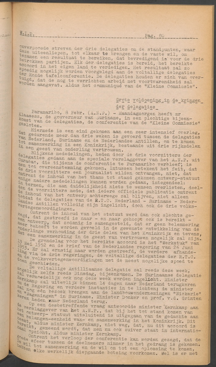 ANP Westindische documentatie dienst - 