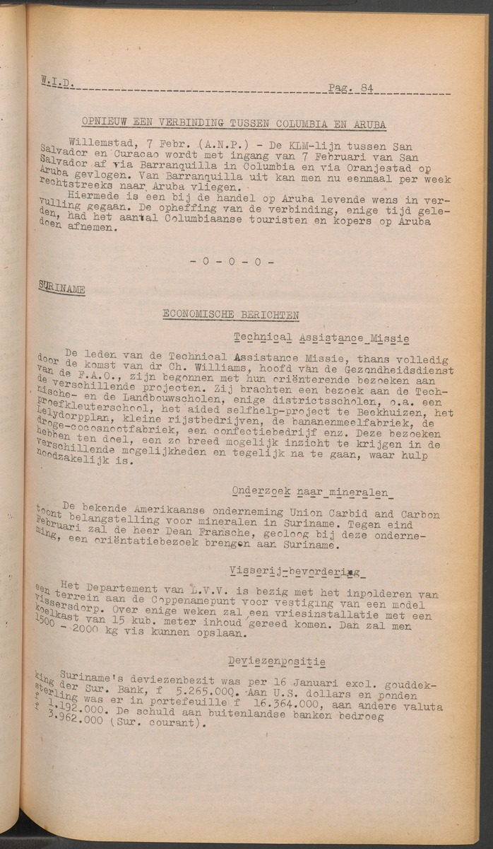 ANP Westindische documentatie dienst - 