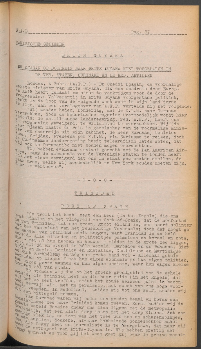 ANP Westindische documentatie dienst - 