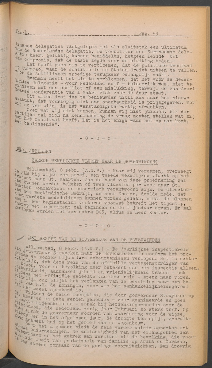 ANP Westindische documentatie dienst - 