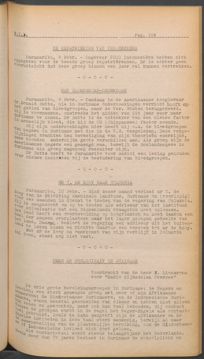 ANP Westindische documentatie dienst - 