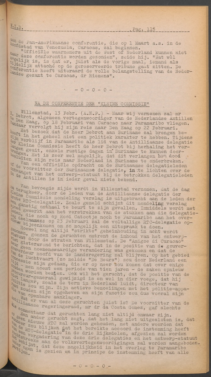 ANP Westindische documentatie dienst - 