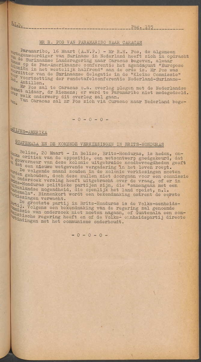 ANP Westindische documentatie dienst - 