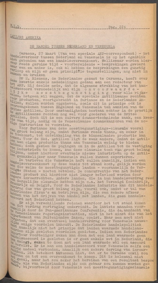 ANP Westindische documentatie dienst - 