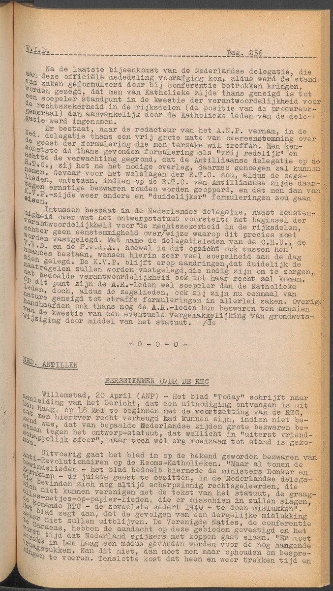 ANP Westindische documentatie dienst - 