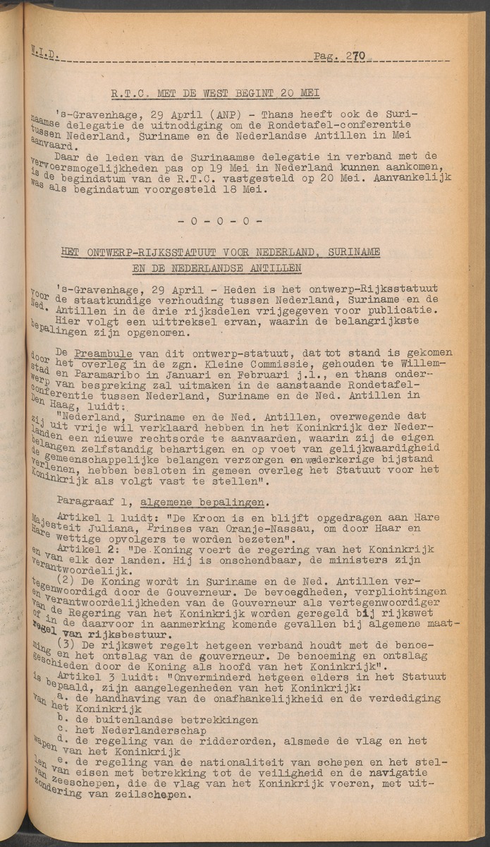 ANP Westindische documentatie dienst - 