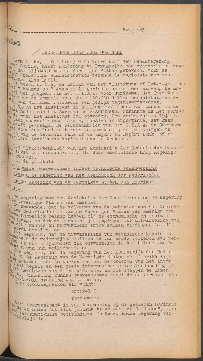 ANP Westindische documentatie dienst - 