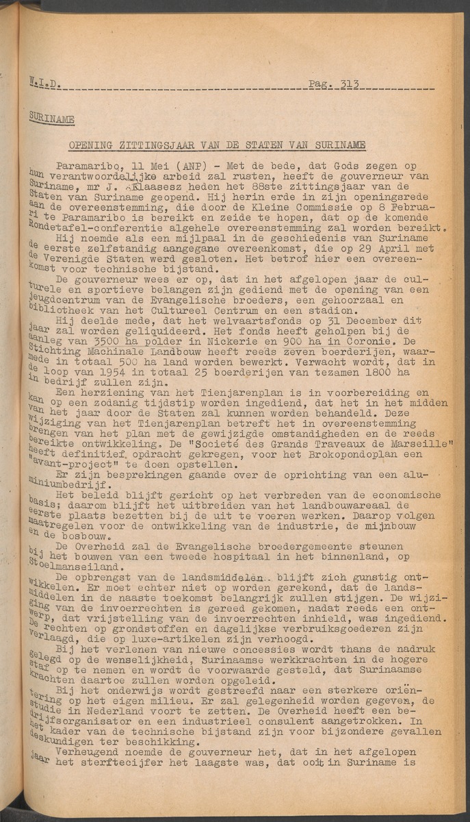 ANP Westindische documentatie dienst - 