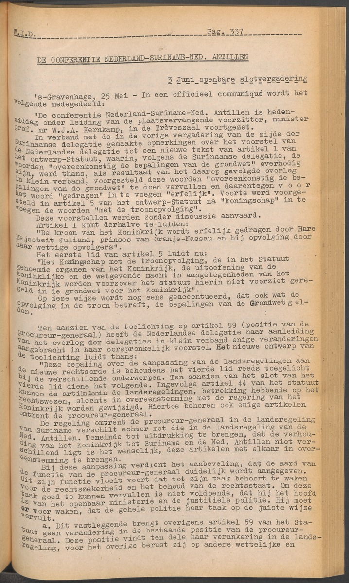 ANP Westindische documentatie dienst - 