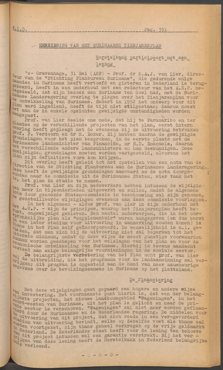ANP Westindische documentatie dienst - 