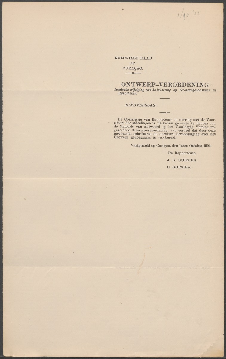 Verslag der zittingen van den Kolonialen Raad van Curaçao - 