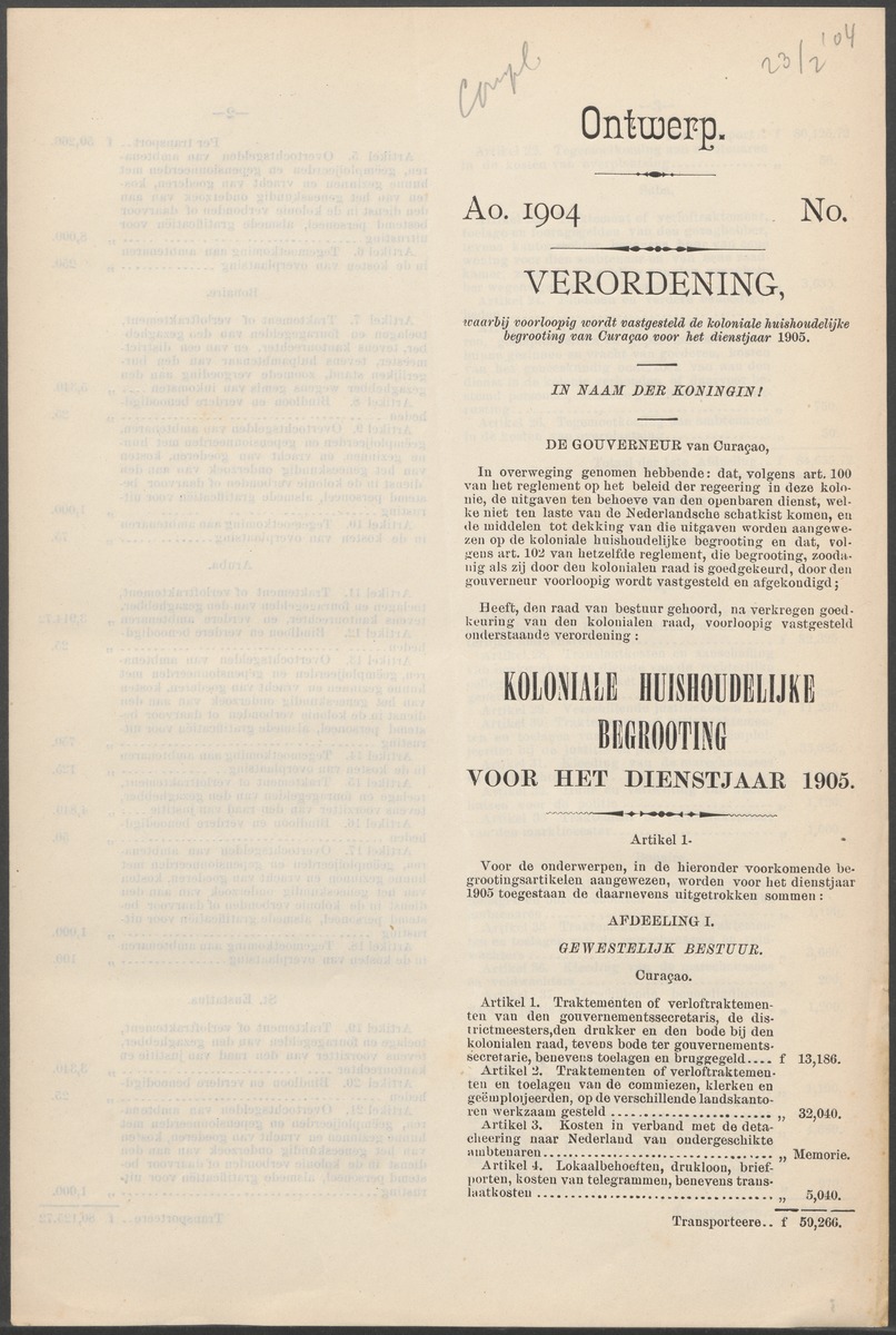 Verslag der zittingen van den Kolonialen Raad van Curaçao - 