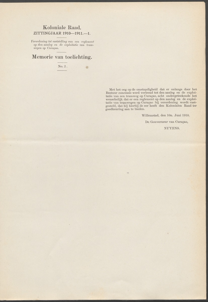 Verslag der zittingen van den Kolonialen Raad van Curaçao - 